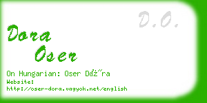 dora oser business card